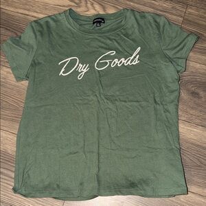 Dry Goods Olive Green Short Sleeve Tee